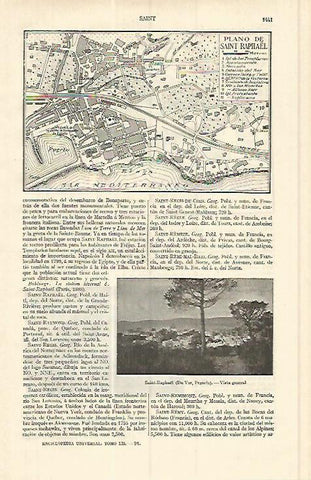 LAMINA ESPASA 17219: plano de Saint Raphael