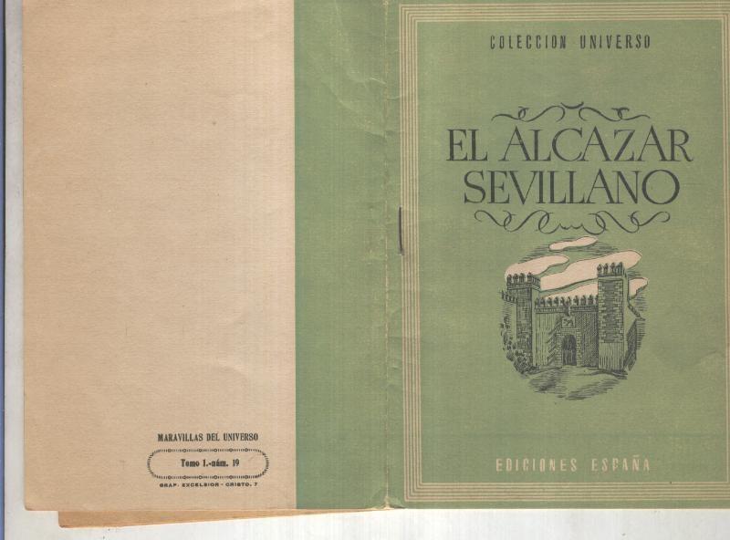 Coleccion Universo tomo 1 numero 19: El alcazar sevillano