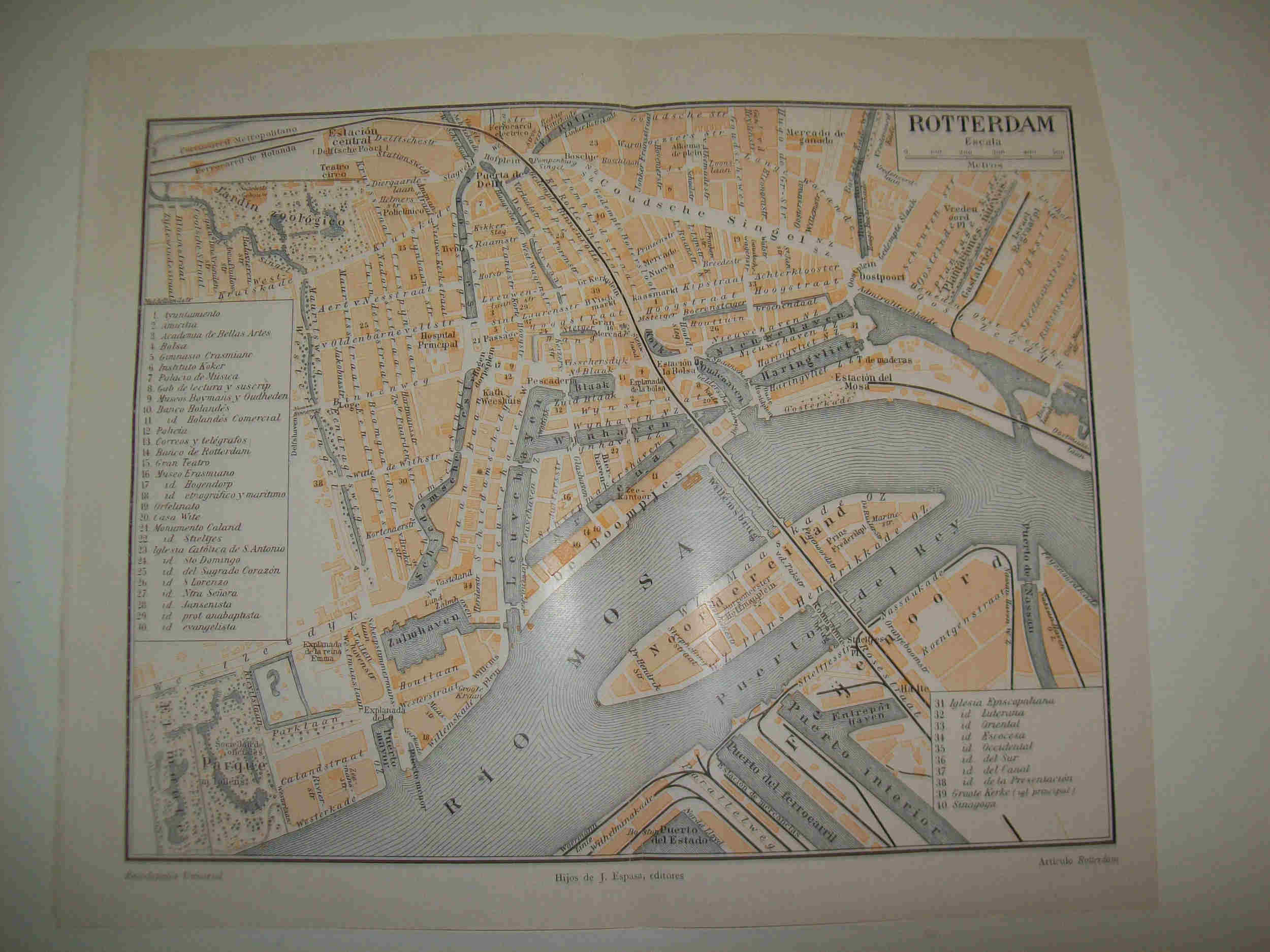 LAMINA ESPASA 19282: Plano de Rotterdam