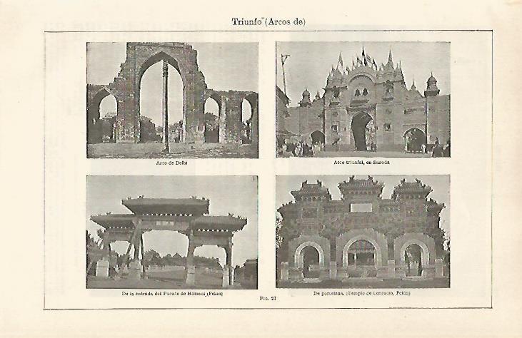 LAMINA ESPASA 20475: Arcos en Delhi Baroda y Pekin