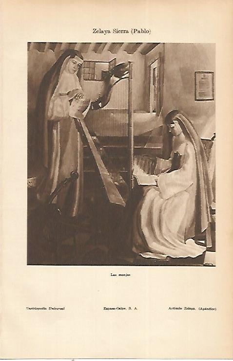 LAMINA ESPASA 22469: Las monjas por Pablo Zelaya Sierra