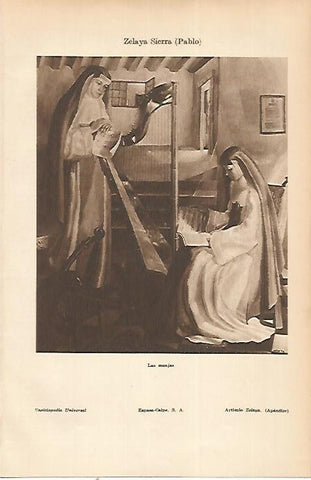 LAMINA ESPASA 22469: Las monjas por Pablo Zelaya Sierra