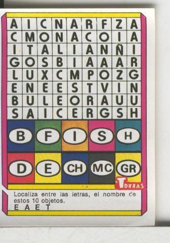 Cromo: Quien dijo, coleccion recreativa de chocolates Torras numero 22