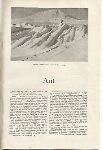 LAMINA SALVAT 80229: Paisaje antartico con el volcan Erebus