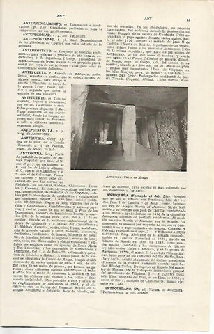 LAMINA SALVAT 80231: Cueva de Menga en Antequera