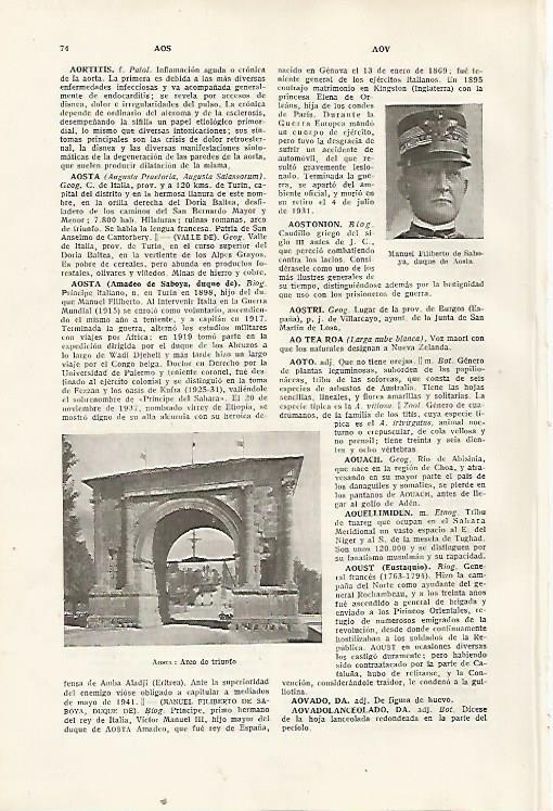 LAMINA SALVAT 80241: Arco de Triunfo de Aosta (Italia)