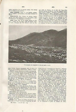 LAMINA SALVAT 80263: Peregrinos en el monte Arafat