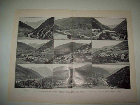 LAMINA SALVAT 80267: Vistas del Valle de Aran