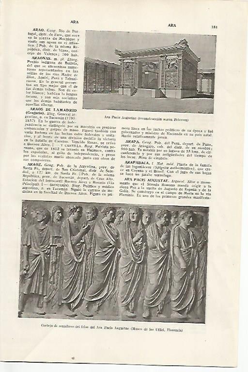 LAMINA SALVAT 80273: Ara Pacis Augustae