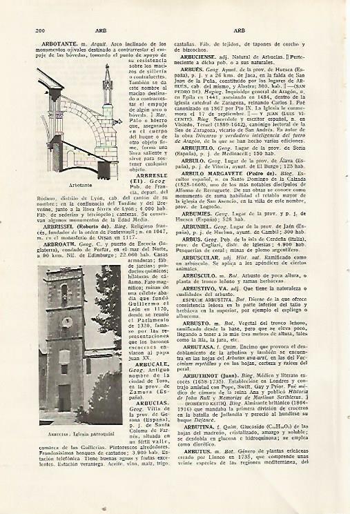 LAMINA SALVAT 80279: Iglesia de Arbucias Girona