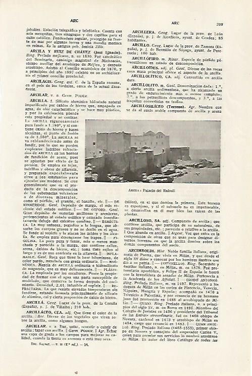 LAMINA SALVAT 80283: Palacio del Raisuli en Arcila