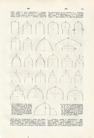 LAMINA SALVAT 80284: Tipos de arco
