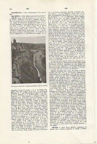 LAMINA SALVAT 80286: Vista de Arcos de la Frontera