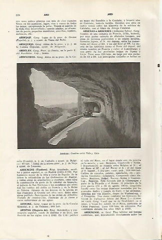LAMINA SALVAT 80289: Camino entre Vals y Alais