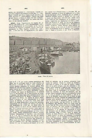 LAMINA SALVAT 80298: Puerto de Argel