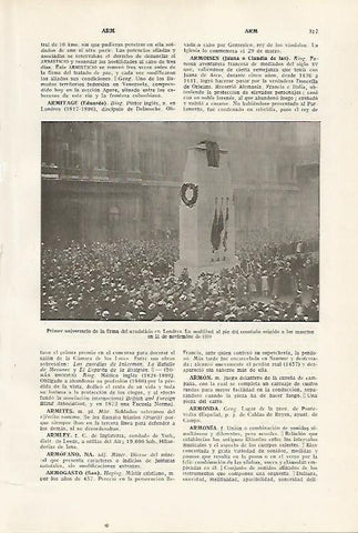 LAMINA SALVAT 80320: Primer aniversario del armisticio en Londres 1920