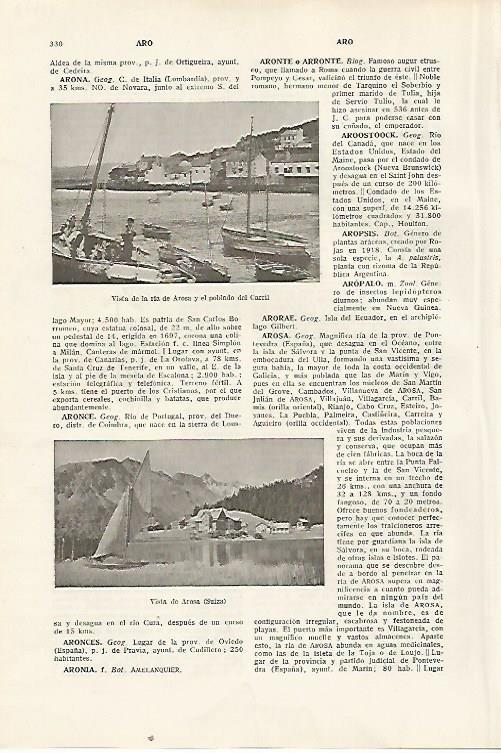 LAMINA SALVAT 80322: Ria de Arosa y Carril