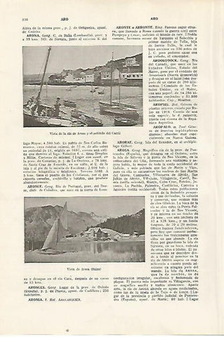 LAMINA SALVAT 80322: Ria de Arosa y Carril