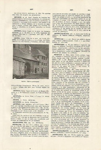 LAMINA SALVAT 80340: Iglesia de Arties (Lleida)