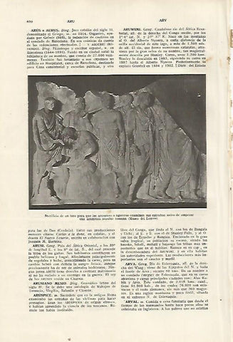 LAMINA SALVAT 80343: Relieve romano de sacrificio de un toro
