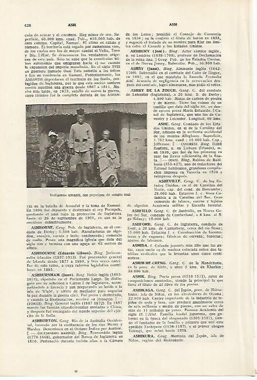 LAMINA SALVAT 80348: Indigenas ashanti