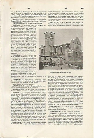 LAMINA SALVAT 80353: Iglesia de San Francisco de Asis