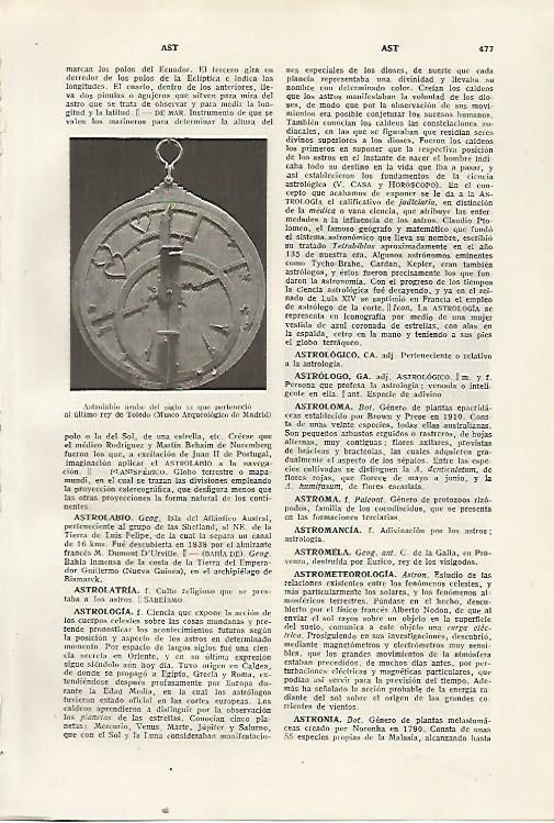 LAMINA SALVAT 80361: Astrolabio arabe del siglo XI