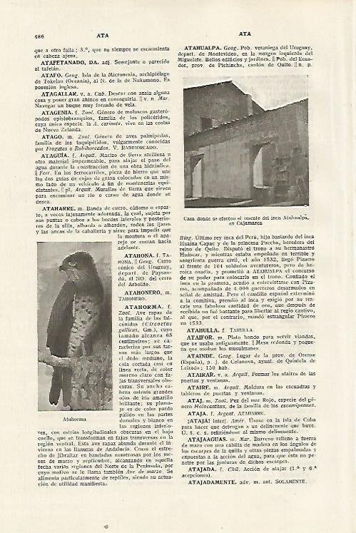 LAMINA SALVAT 80366: Casa en Cajamarca (Peru)