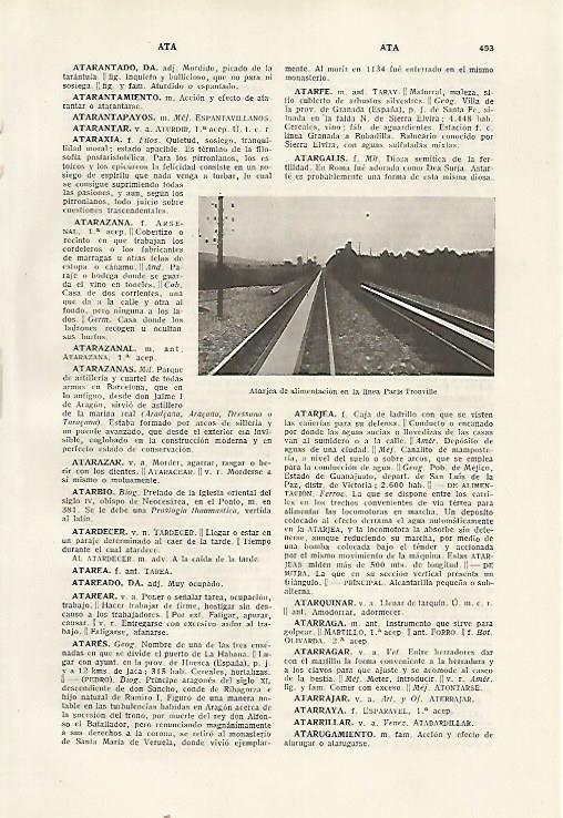 LAMINA SALVAT 80369: Linea de tren Paris - Trouville
