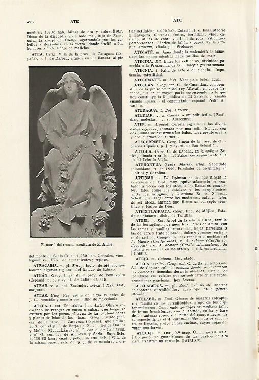 LAMINA SALVAT 80370: El angel del reposo por R. Atche