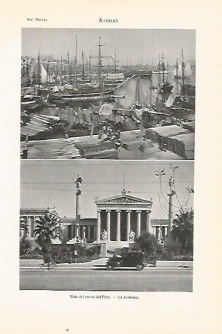 LAMINA SALVAT 80372:  Vistas de Atenas (Grecia)