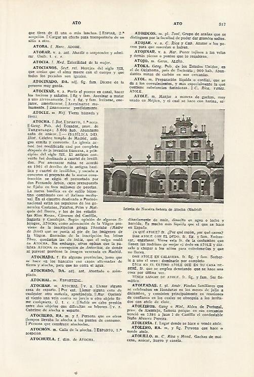 LAMINA SALVAT 80376:  Iglesia de Nuestra Señora de Atocha en Madrid