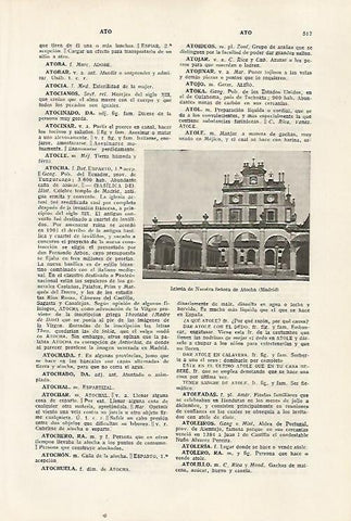 LAMINA SALVAT 80376:  Iglesia de Nuestra Señora de Atocha en Madrid