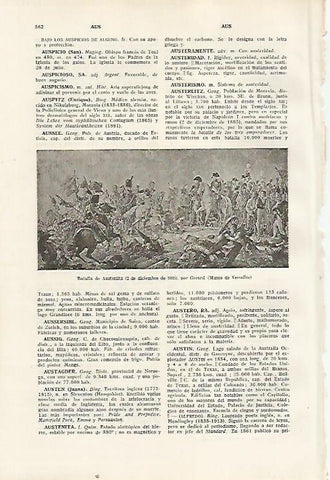LAMINA SALVAT 80385: Batalla de Austerlitz por Gerard