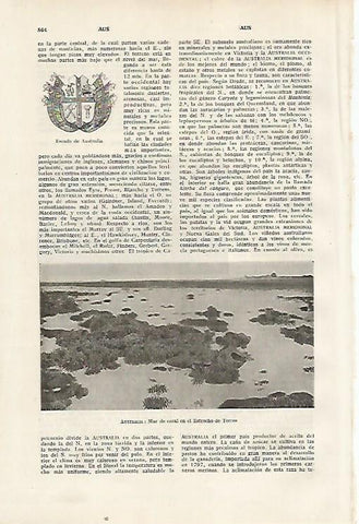 LAMINA SALVAT 80386: Estrecho de Torres en Australia