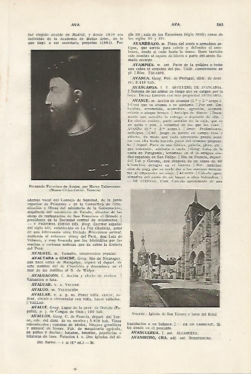 LAMINA SALVAT 80399: Iglesia de San Lazaro en Avallon Francia