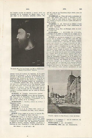 LAMINA SALVAT 80399: Iglesia de San Lazaro en Avallon Francia