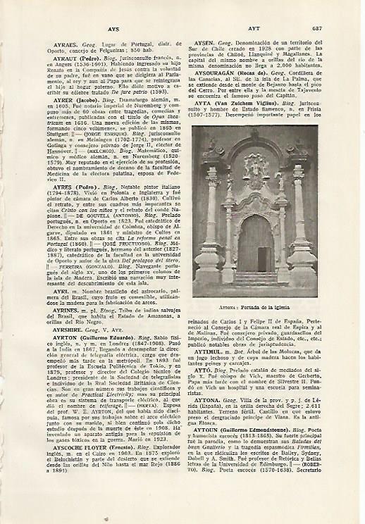 LAMINA SALVAT 80409: Iglesia de Aytona Lleida