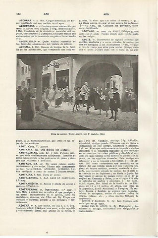LAMINA SALVAT 80413: Pena de azotes por F. Galofre Oller
