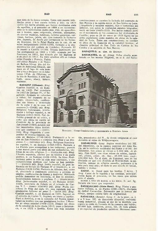 LAMINA SALVAT 80424: Ayuntamiento de Badalona