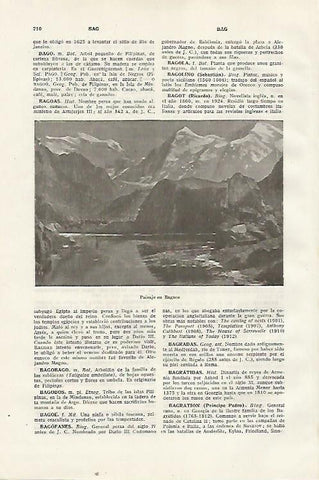 LAMINA SALVAT 80431: Paisaje en Bagnes Suiza