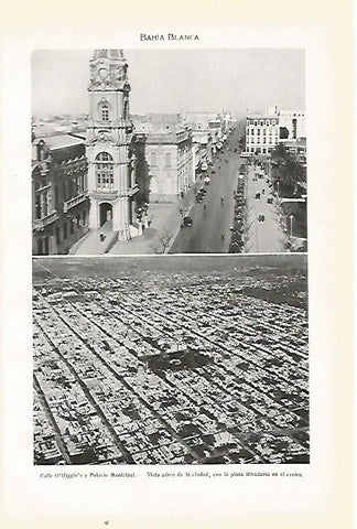 LAMINA SALVAT 80434: Vistas de Bahia Blanca