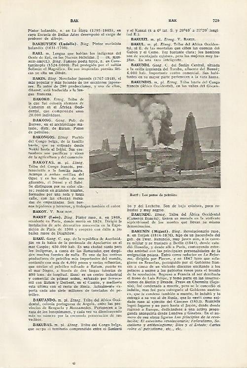 LAMINA SALVAT 80440: Pozos de petroleo en Baku (Azerbaiyan)