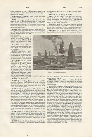 LAMINA SALVAT 80440: Pozos de petroleo en Baku (Azerbaiyan)