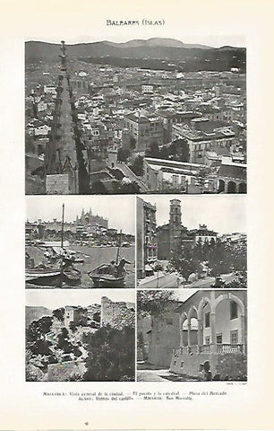 LAMINA SALVAT 80449: Vistas de las Islas Baleares