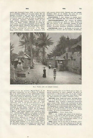 LAMINA SALVAT 80450: Templos hindues en Bali