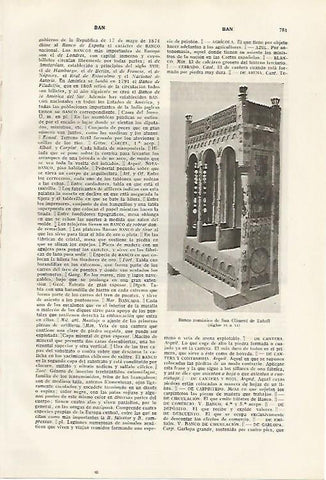 LAMINA SALVAT 80460: Banco romanico de Sant Climent de Taull