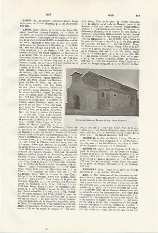 LAMINA SALVAT 80471: Iglesia de San Juan Bautista en Baños de Cerrato