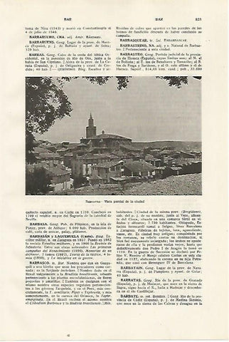 LAMINA SALVAT 80476: Vista de Barbastro