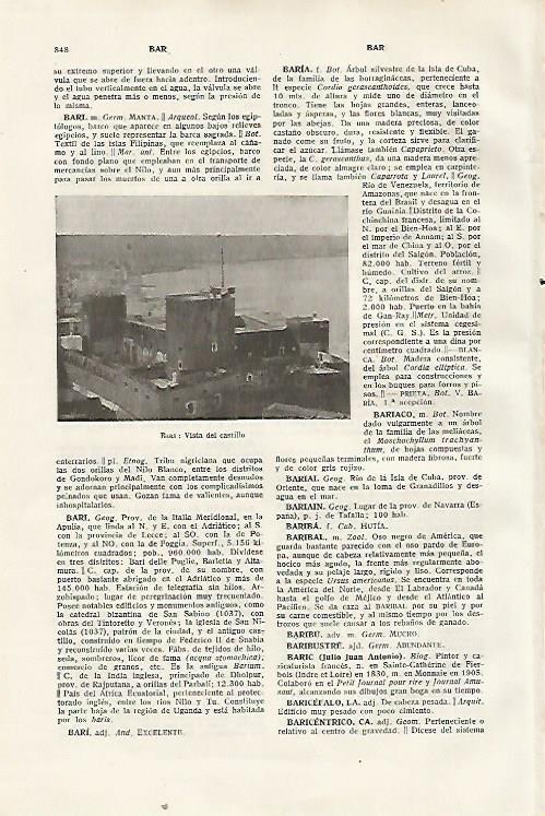 LAMINA SALVAT 80487: Castillo de Bari
